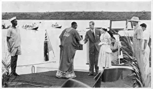 Prince Philip Duke Of Edinburgh Prints: Queens Visit to Uganda
