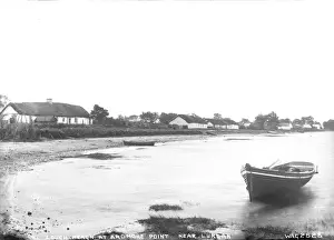 Prints of R. Braid at Broughshane - a view of a stone bridge over the river. (Location: Northern Ireland; County Antrim; Broughshane). Date: circa early 1900s River Prints: Early 20th Century Print of Broughshane Stone Bridge