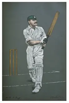 Historical Cricket Images Prints: R a Duff - Cricketer