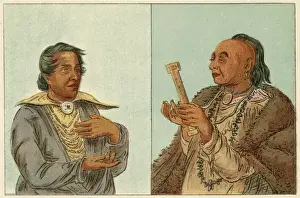 Vintage Native American Prints: Racial / Kickapoo C1830