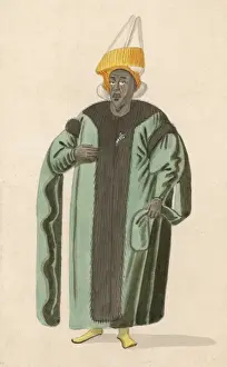 A Racial Portrait Print of a Turkey Chief Eunuch