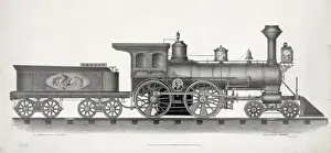 Railway Locomotive Prints: Railroad engine