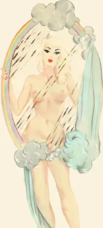 Rainbow Girl Mirror - Murrays Cabaret Club costume design Rainbow Girl Mirror - Murrays Cabaret Club costume design