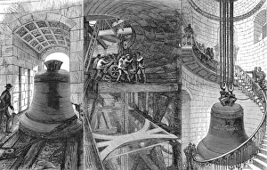 Raising the Great Bell into the Tower of St. Pauls Cathedra Raising the Great Bell into the Tower of St. Pauls Cathedra