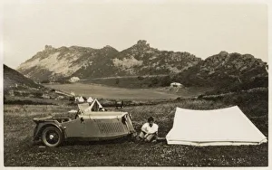 Raleigh Three-Wheeler car Camping on Dartmoor Raleigh Three-Wheeler car Camping on Dartmoor