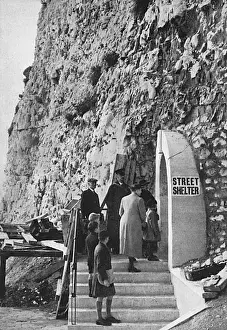 Tunnel Prints: Ramsgate Tunnels Air Raid Shelter Print, WWII, 1939