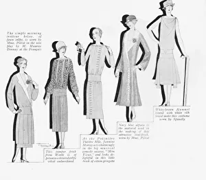 A range of current French fashions, 1925 A range of current French fashions, 1925
