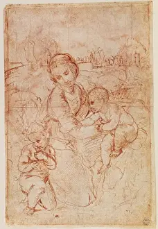Prints of Raphael (1483-1520) Raphael Prints: Raphael's Portrait Print after Raphael (1483-1520)