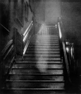 1936 Print of The Brown Lady on the Raynham Hall Staircase