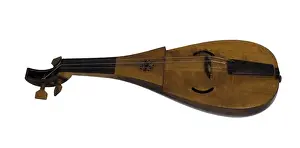 Stringed Instrument Art Prints: Rebec, a string instrument. Made by Ignacio Gleta