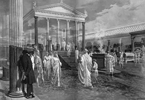 Fortunino Matania Prints: Reconstruction of Ancient Pompeii Print, 1921