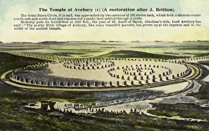 Reconstruction of the Stone circles at Avebury, Wiltshire Reconstruction of the Stone circles at Avebury, Wiltshire