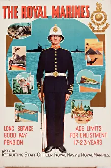 Recruitment poster, The Royal Marines Recruitment poster, The Royal Marines
