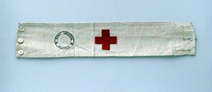 Red Cross brassard - stamped Army Medical Service Red Cross brassard - stamped Army Medical Service