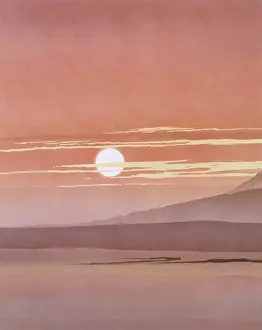 Malcolm Greensmith Painting Prints: Red sky at night