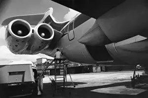 Manchester Airport History Prints: Refuelling a Plane