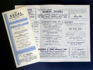 Regal Cinema programme, Walton-on-the-Naze, Essex Regal Cinema programme, Walton-on-the-Naze, Essex