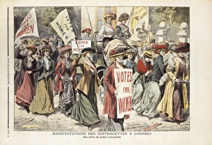 Reino Unido (20th c.). Suffragette demonstration Reino Unido (20th c.). Suffragette demonstration