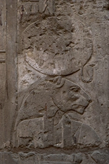 Relief depicting Sekhmet, goddess of war Relief depicting Sekhmet, goddess of war