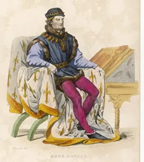 European History Figures Prints: Rene D anjou