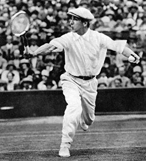 Rene Lacoste in play at Wimbledon Rene Lacoste in play at Wimbledon