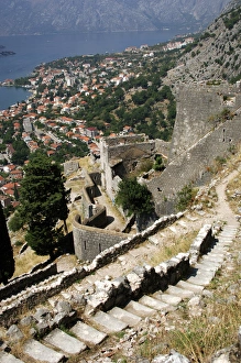 REPUBLIC OF MONTENEGRO. KOTOR. General view of the city. Wor REPUBLIC OF MONTENEGRO. KOTOR. General view of the city. Wor