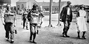 Rescue workers on the way to the rest hut, Gresford Colliery Rescue workers on the way to the rest hut, Gresford Colliery
