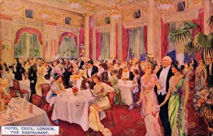 The restaurant of the Hotel Cecil, London The restaurant of the Hotel Cecil, London