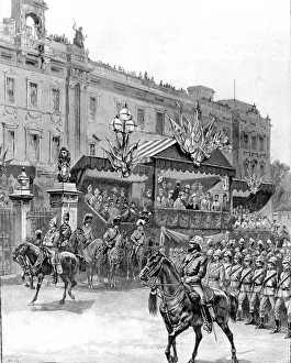 Review of the Volunteer Corps at Buckingham Palace, 1887 Review of the Volunteer Corps at Buckingham Palace, 1887