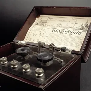 Early 20th Century Technology Prints: Revophone Crystal Set