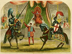 Richard II interrupting a tournament Richard II interrupting a tournament