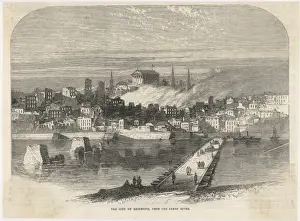 Richmond Burns Print: Confederate Capital Ablaze