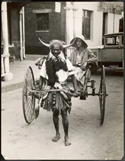 Rickshaw Print, Bulawayo 1920