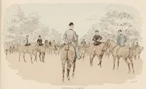 Horse Riding In London Prints: Riding in Hyde Park(Mars
