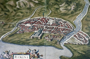 Rimini, Italy. Theatrum Orbis Terrarum by Abraham Ortelis, 1 Rimini, Italy. Theatrum Orbis Terrarum by Abraham Ortelis, 1