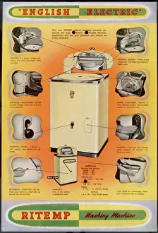 Retro Kitchen Decor Inspiration Prints: Ritemp Washing Machine