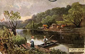The River Dart, Dittisham Print, Devon 1908