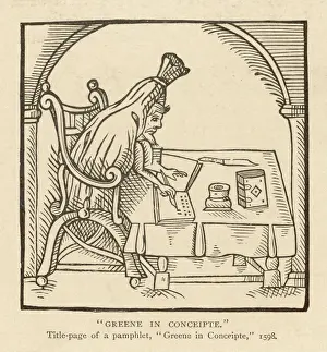 Famous Poets England Prints: Robert Greene