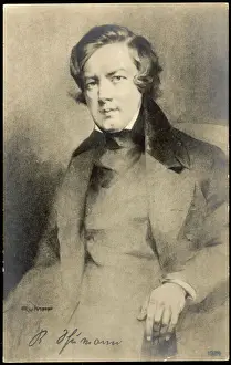 Prints of ROBERT SCHUMANN German musician Robert Schumann Prints: Robert Schumann Print, Portrait of a German Musician