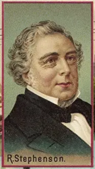 Robert Stephenson Engineer Prints: Robert Stephenson / W Invt
