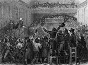 Robespierre at Jacobins Print, 26 July 1794
