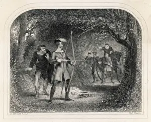 Robin Hood Print: The Sheriff's Pursuit