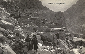 Rock dwellings at Tilatou, Batna Province, NE Algeria Rock dwellings at Tilatou, Batna Province, NE Algeria