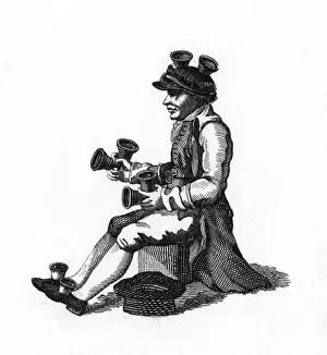 Print of a Man with Bells