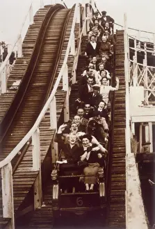 Vintage Fairground Rides Prints: Rollercoaster