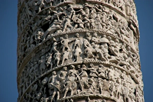 Roman Art. Column of Marcus Aurelius. Built in honour of rom Roman Art. Column of Marcus Aurelius. Built in honour of rom