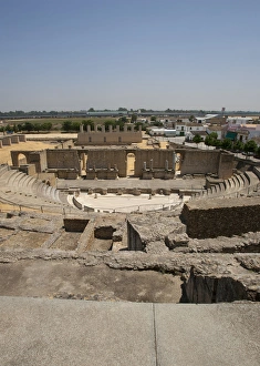 Roman Art. Spain. Andalusia. Italica. Theatre Roman Art. Spain. Andalusia. Italica. Theatre