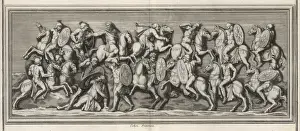Print of Marcus Aurelius Antoninus' 176 Cavalry in Action