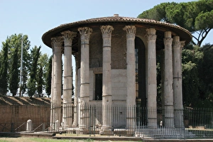 Rome. Circular Temple of Hercules Victor. Italy Rome. Circular Temple of Hercules Victor. Italy