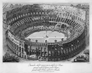 Tunnel Prints: Rome Colosseum Print 1827